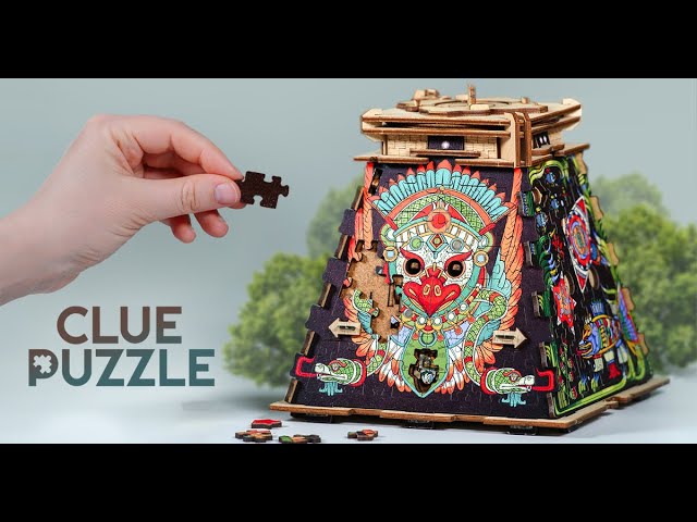 CluePuzzle - Pyramid of the Sun. Unlock the secret box piece by