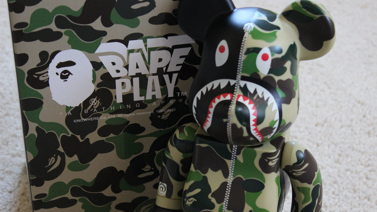 Bape Shark Bearbrick 400% Unboxing - YouTube