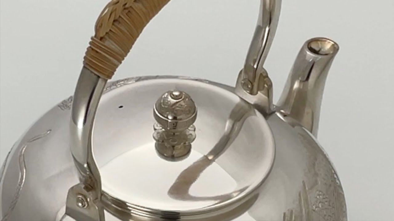 純銀湯沸 龍虎文刻【限定1点】 - 清課堂オンラインストア