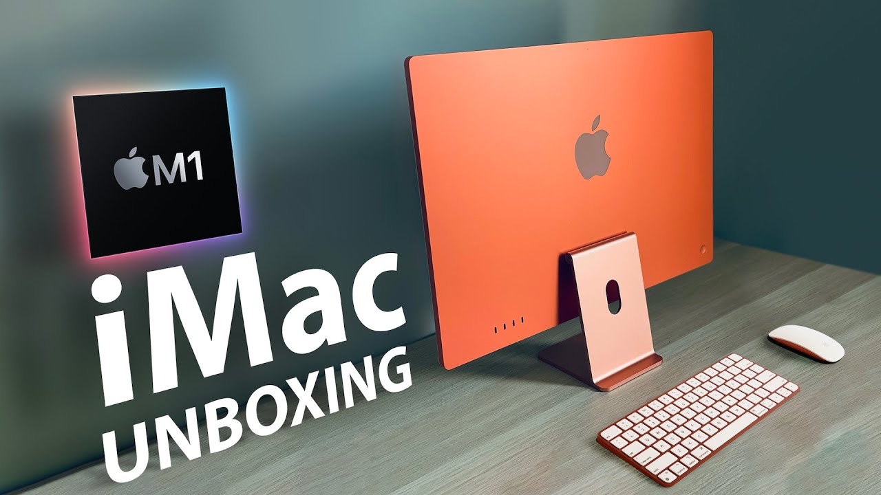 2021 M1 Orange iMac Unboxing & Impressions! - YouTube