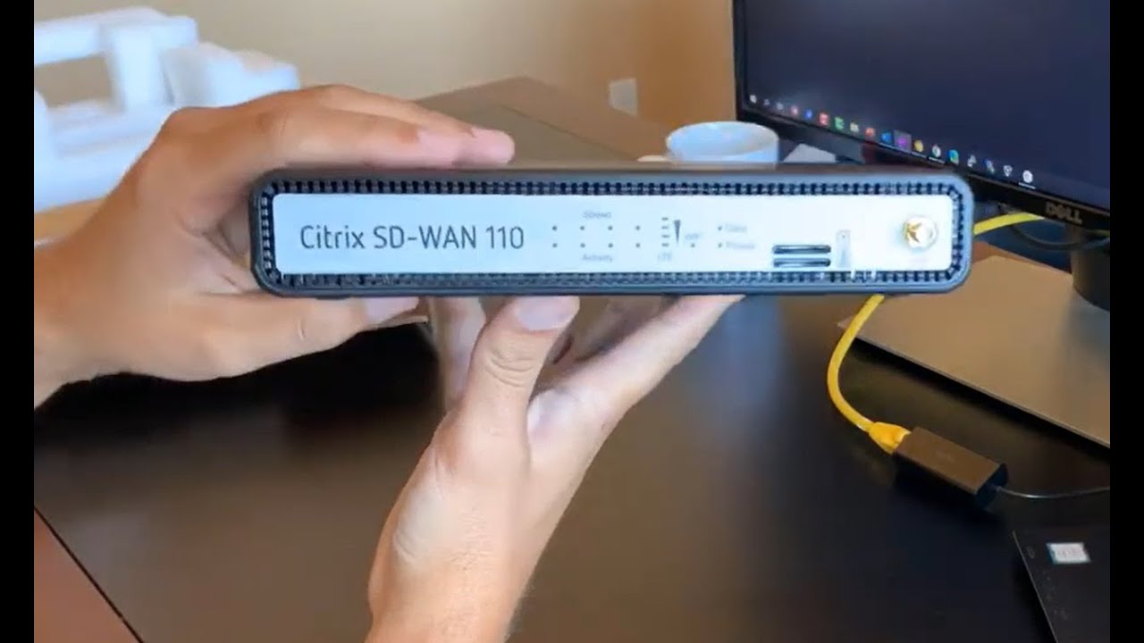 Citrix SD-WAN 110-LTE unboxing and installation - YouTube