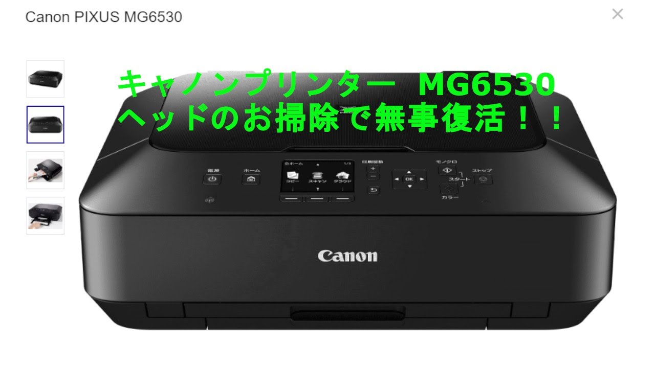 D.I.Y.]Canon キャノンプリンター MG6530 ヘッドのお掃除で無事復活