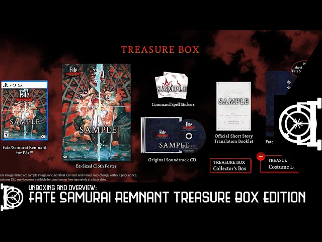Collector's Edition: Fate/Samurai Remnant Treasure Box - YouTube