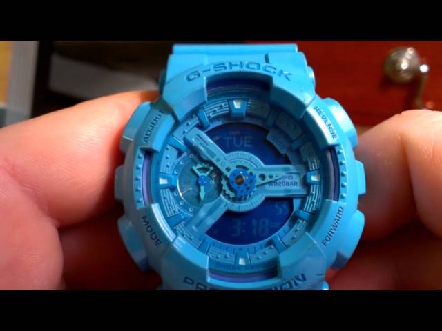 GA110B-2 Blue Hyper Color Series - Casio G-Shock Watch Review
