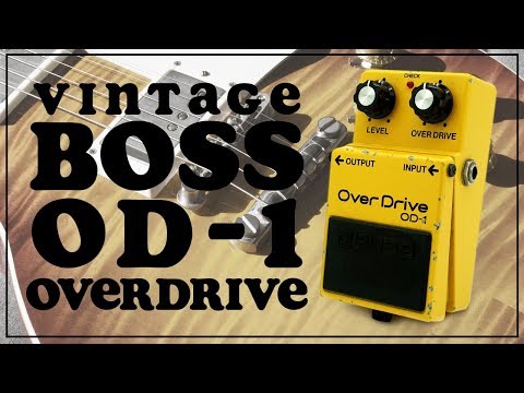 Vintage Boss OD-1 Overdrive Pedal Demo - YouTube