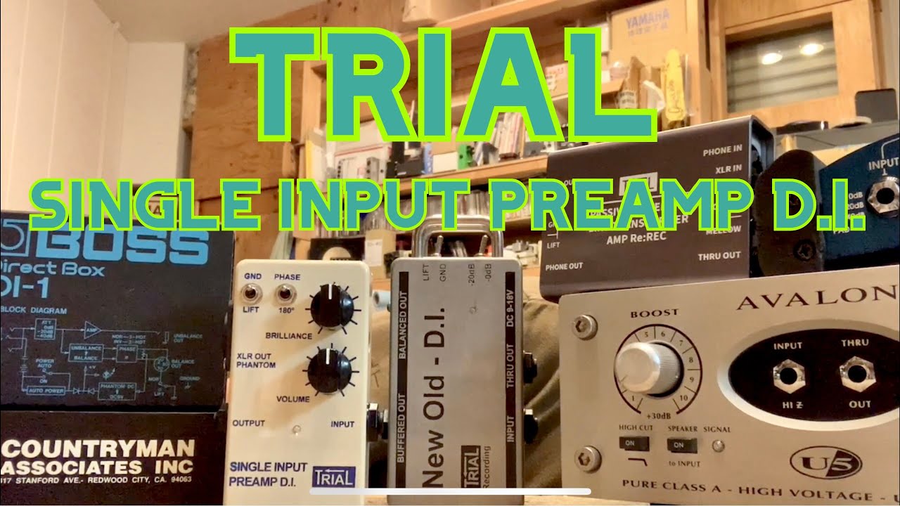 TRIAL・SINGLE INPUT PREAMP D.I. 【アコースティック・ギター用