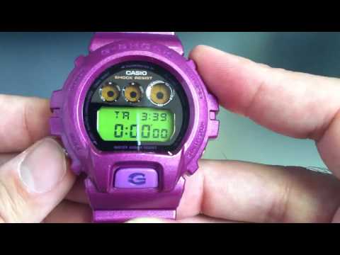 Purple Casio G-Shock Metallic Watch DW6900NB-4 - YouTube