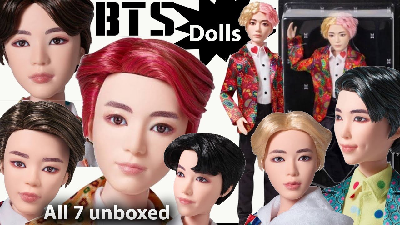 BTS Dolls | All Seven BTS Dolls Unboxed | BTS Idol Fashion Dolls