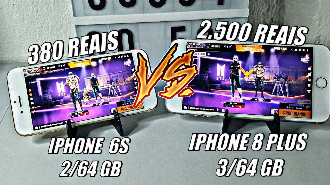 iPhone 6s de 380 reais VS iPhone 8 plus! Olha no que Deu! Que