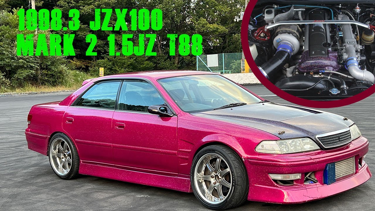 NEW STOCK – 1998.3 JZX100 Mark 2, 1.5JZ, T88, Nagao Trans from