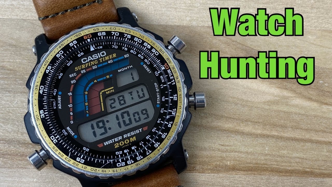 Casio Surfing Timer DW-402 - YouTube
