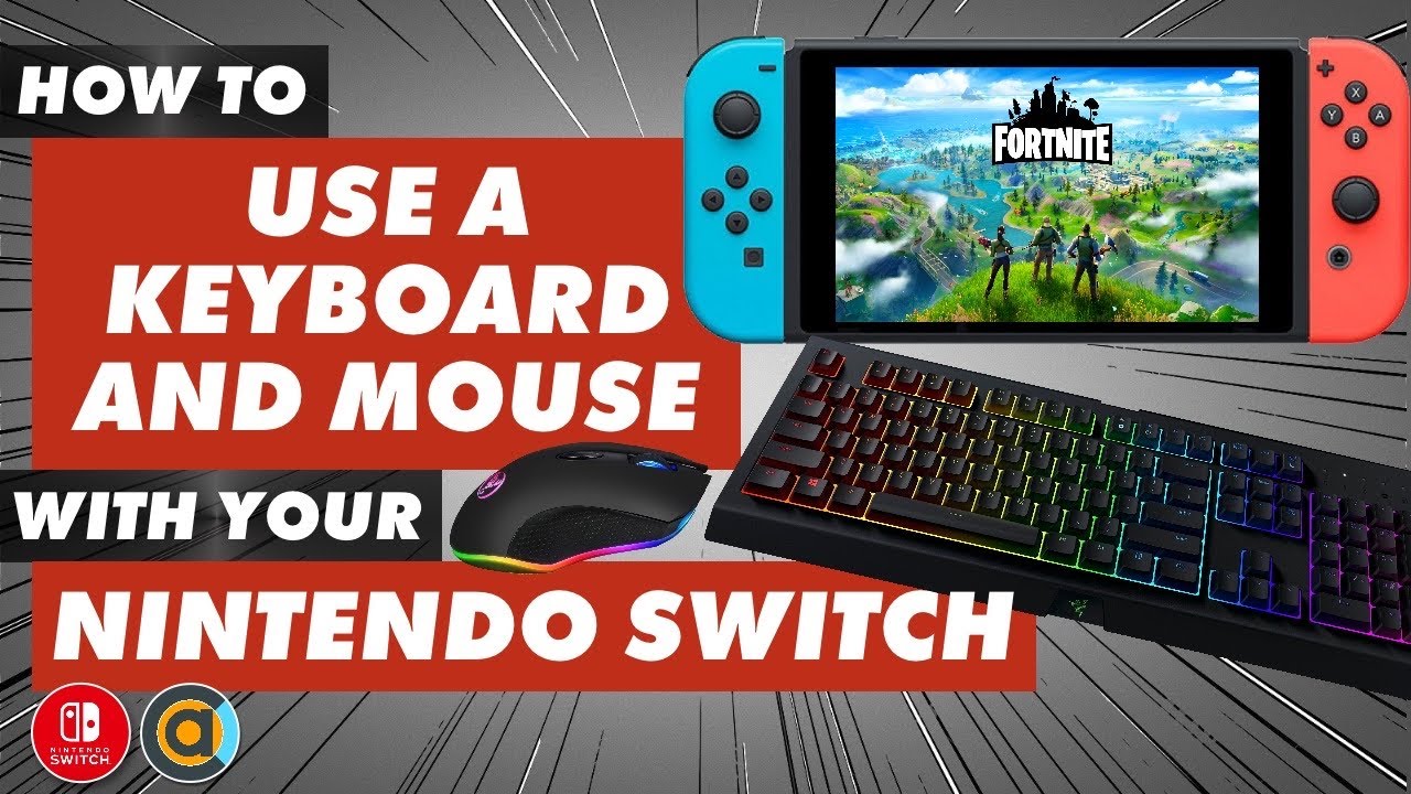 Use a keyboard & mouse with Nintendo Switch. Docked and Undocked