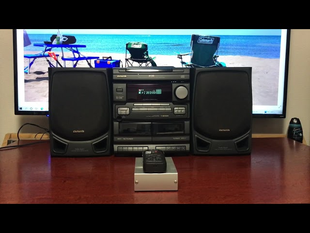 aiwa アイワ T-BASS CDミニコンポ XG-V210(CX-NV210) 音出し Radio