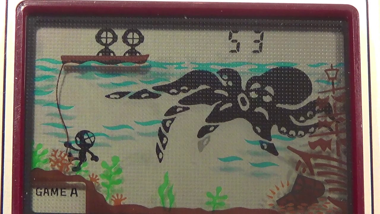 ゲームウォッチ】任天堂 オクトパス 名作 おおだこ 大きなタコ 沈没