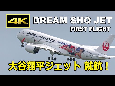 4K] JAL 大谷翔平ジェット「DREAM SHO JET」就航！（2024年9月29日