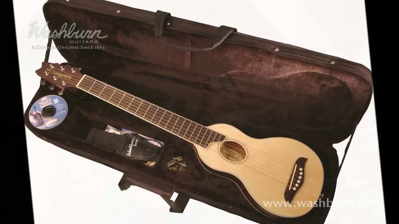 Washburn RO10 Rover Travel Acoustic Guitar Demo - YouTube