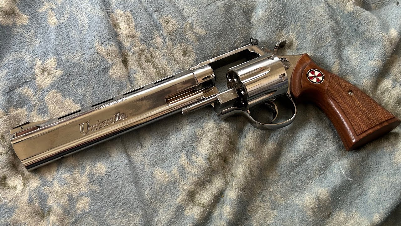 バイオハザード0 アンブレラリボルバー ガスガンのレビュー - YouTube