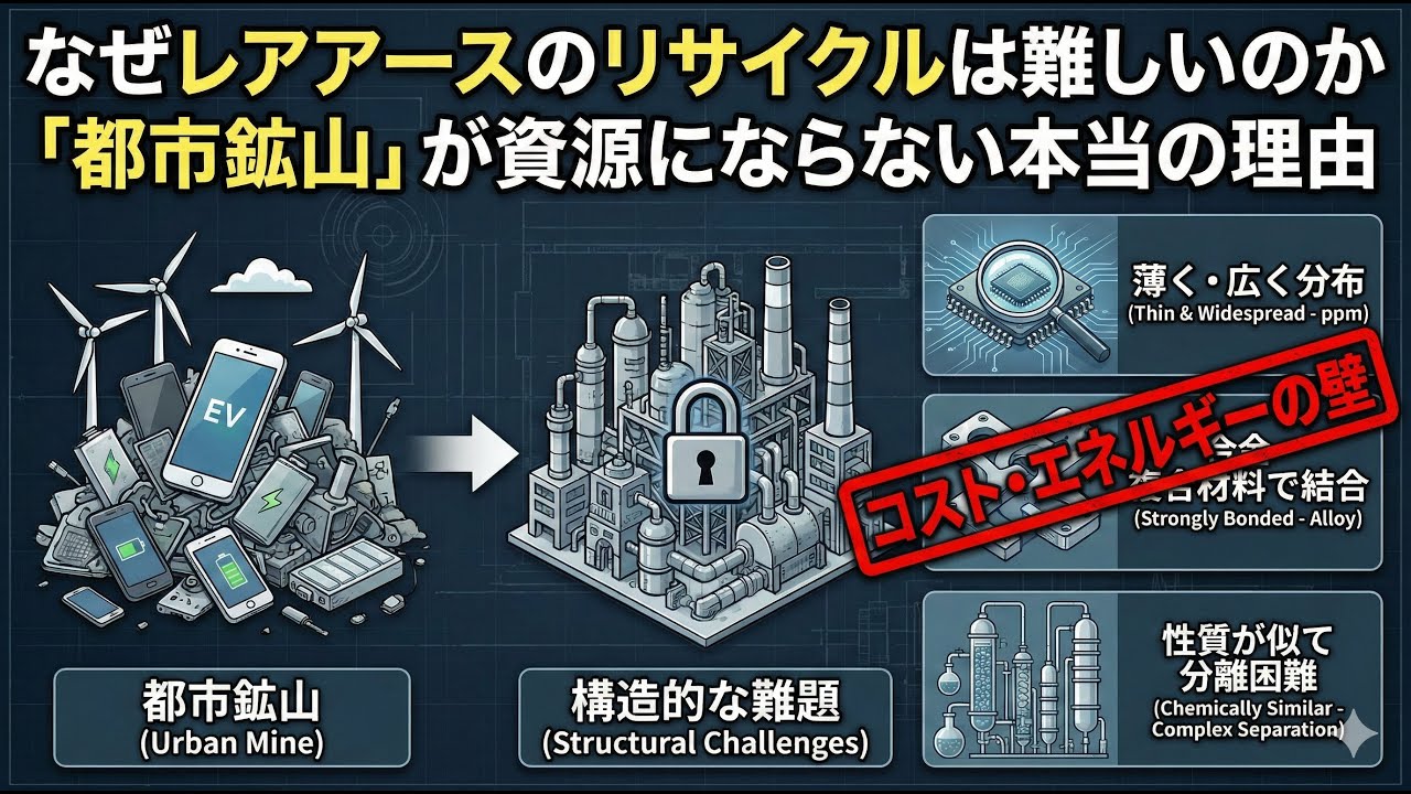 Why is recycling rare earths difficult? The real reason why 