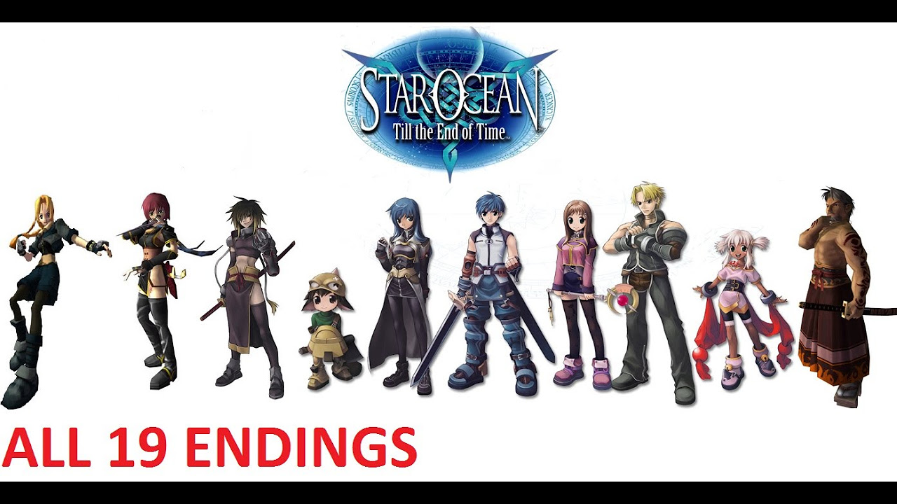 Star Ocean 3 Till the End of Time ALL 19 ENDINGS - YouTube