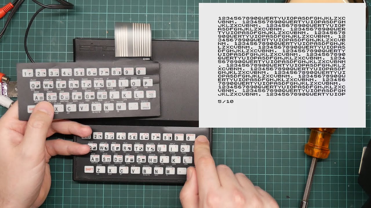 Replacing a Sinclair ZX81 keyboard - YouTube