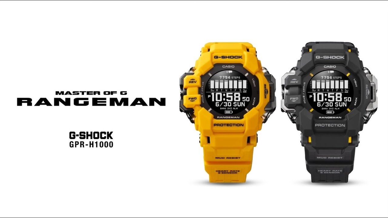 GPR-H1000 Rangeman Heart Rate GPS Watch | G-SHOCK | CASIO