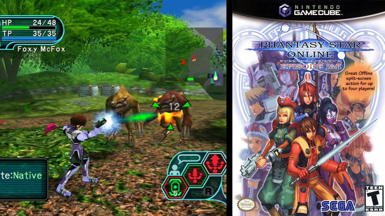 Phantasy Star Online: Episode I & II Plus  (GameCube) Gameplay
