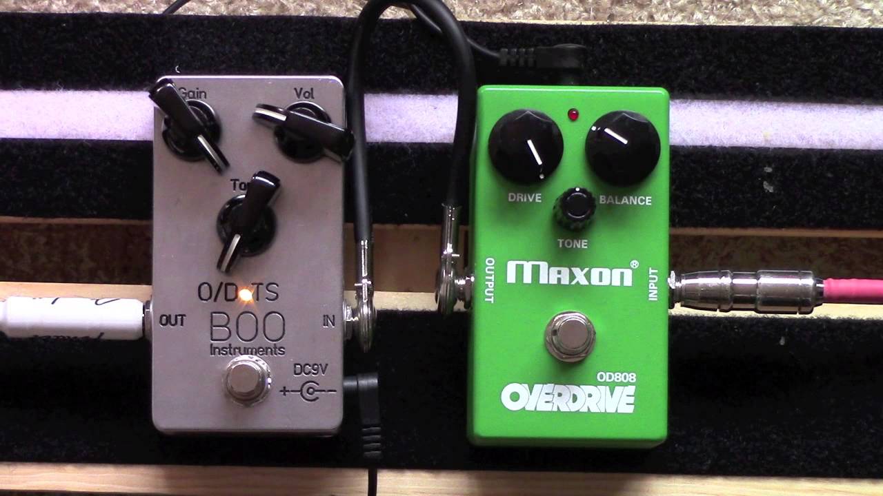 Boo Instruments O/D TS Overdrive Tube Screamer Clone Vs Maxon OD