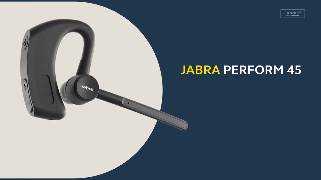 Jabra Perform 45: lightweight bluetooth headset for professionals