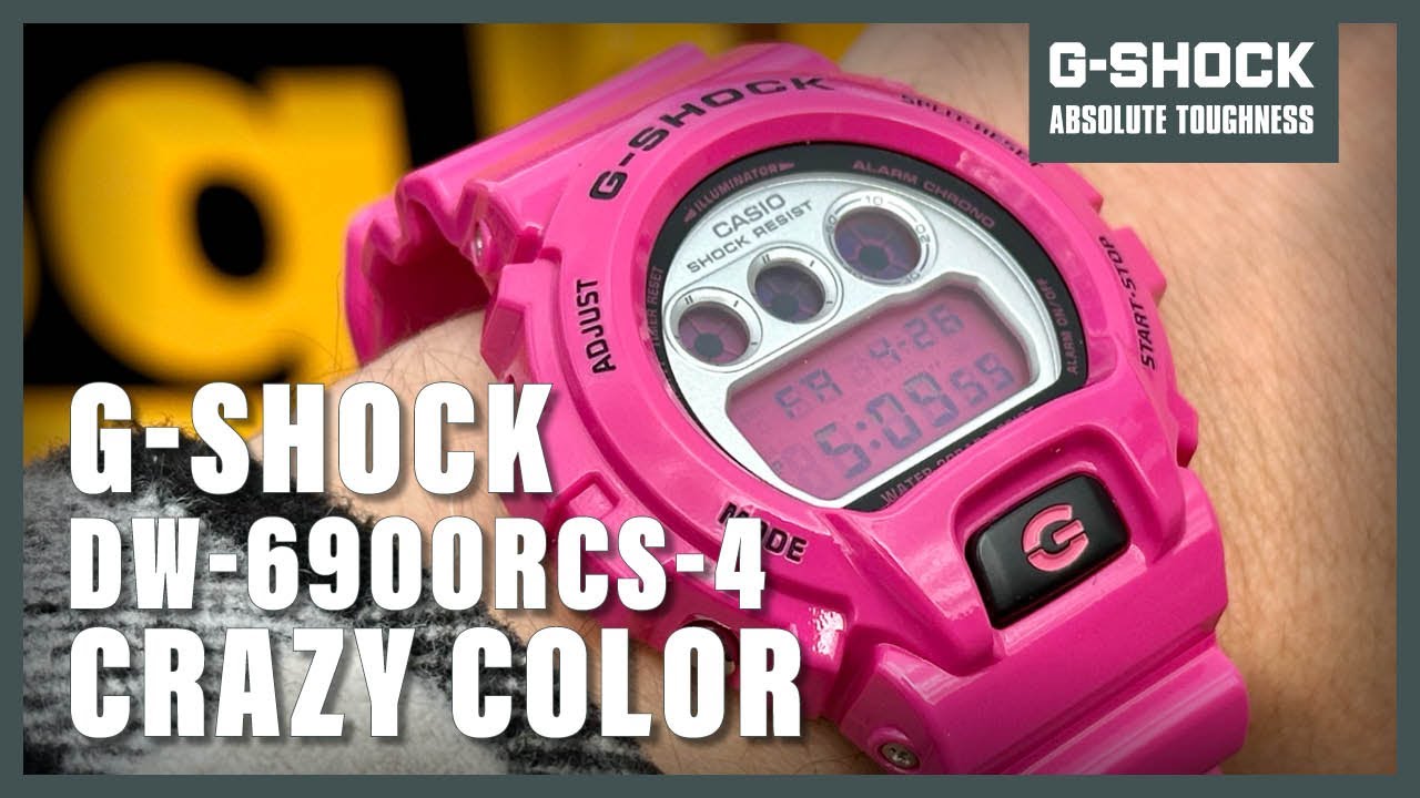 Unboxing The Casio G-Shock DW-6900RCS-4ER Crazy Color - YouTube