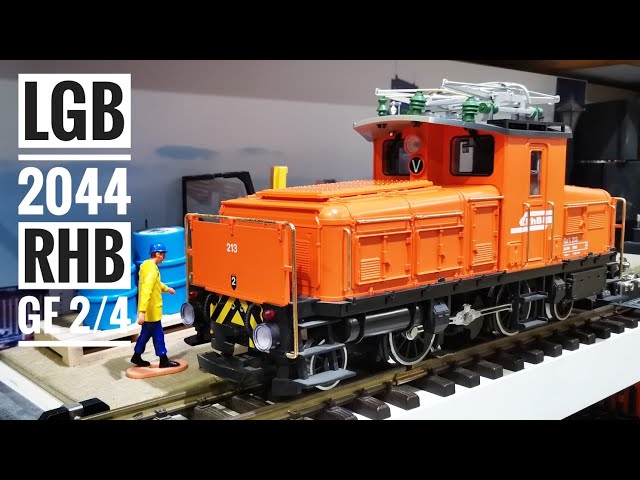 LGB 2044 RHB GE2/4 No. 213 - DCC Sound - YouTube