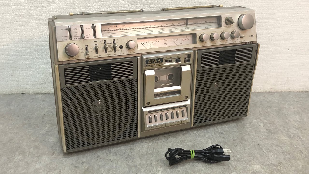 □ AIWA アイワ CS-90X ラジカセ ラジオ FM/AM ステレオ カセット