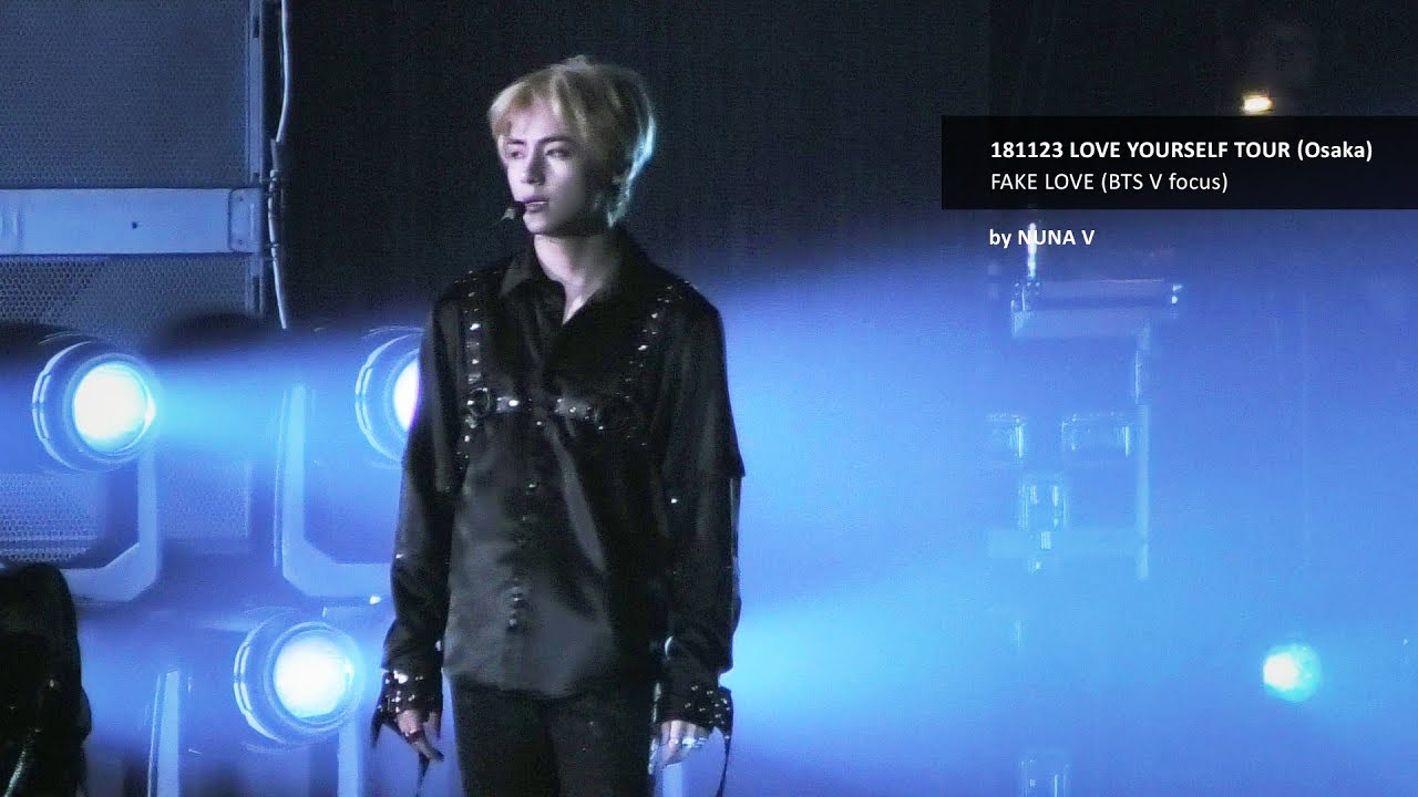 181123 LOVE YOURSELF - FAKE LOVE / BTS V focus / 방탄소년단 뷔 (4K