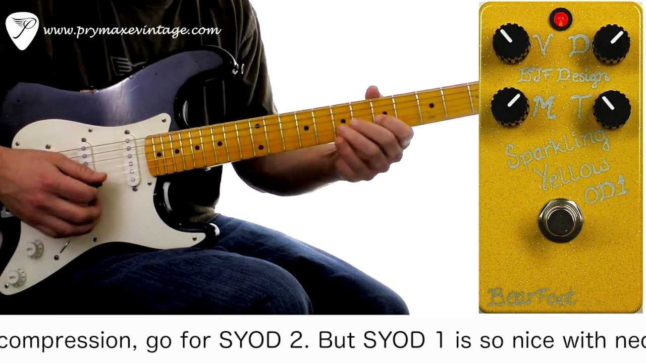 BearFoot FX Sparkling Yellow Overdrive SYOD1 - YouTube