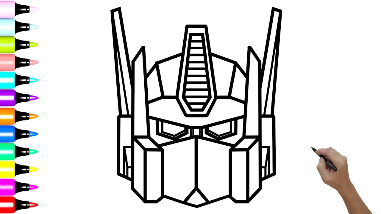 HOW TO DRAW OPTIMUS PRIME | TRANSFORMERS | EASIEST WAY STEP BY
