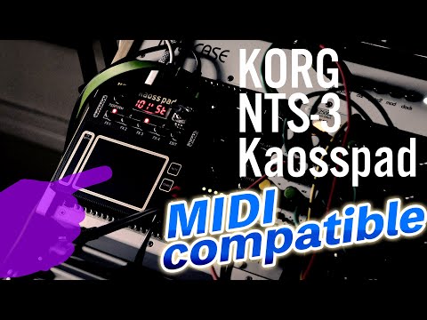 Korg NTS-3 Kaosspad MIDI SYNC Review - YouTube