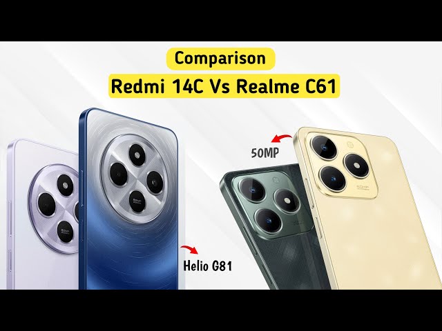Redmi 14c Vs Realme c61 - Comparison! - YouTube