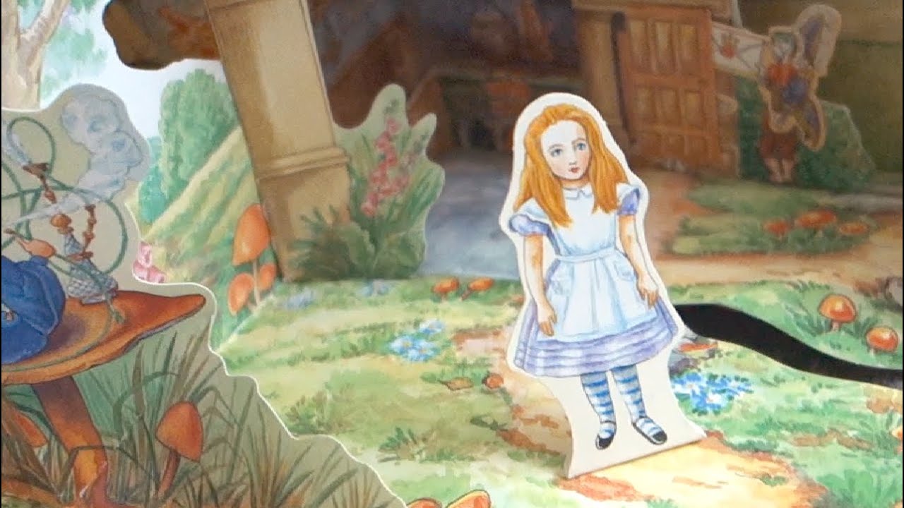 Alice in Wonderland Pop-Up Book - YouTube