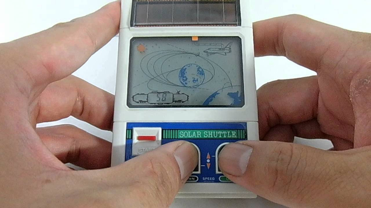 14996 Casio Solar Power LCD Game Solar Shuttle CG-10 - YouTube