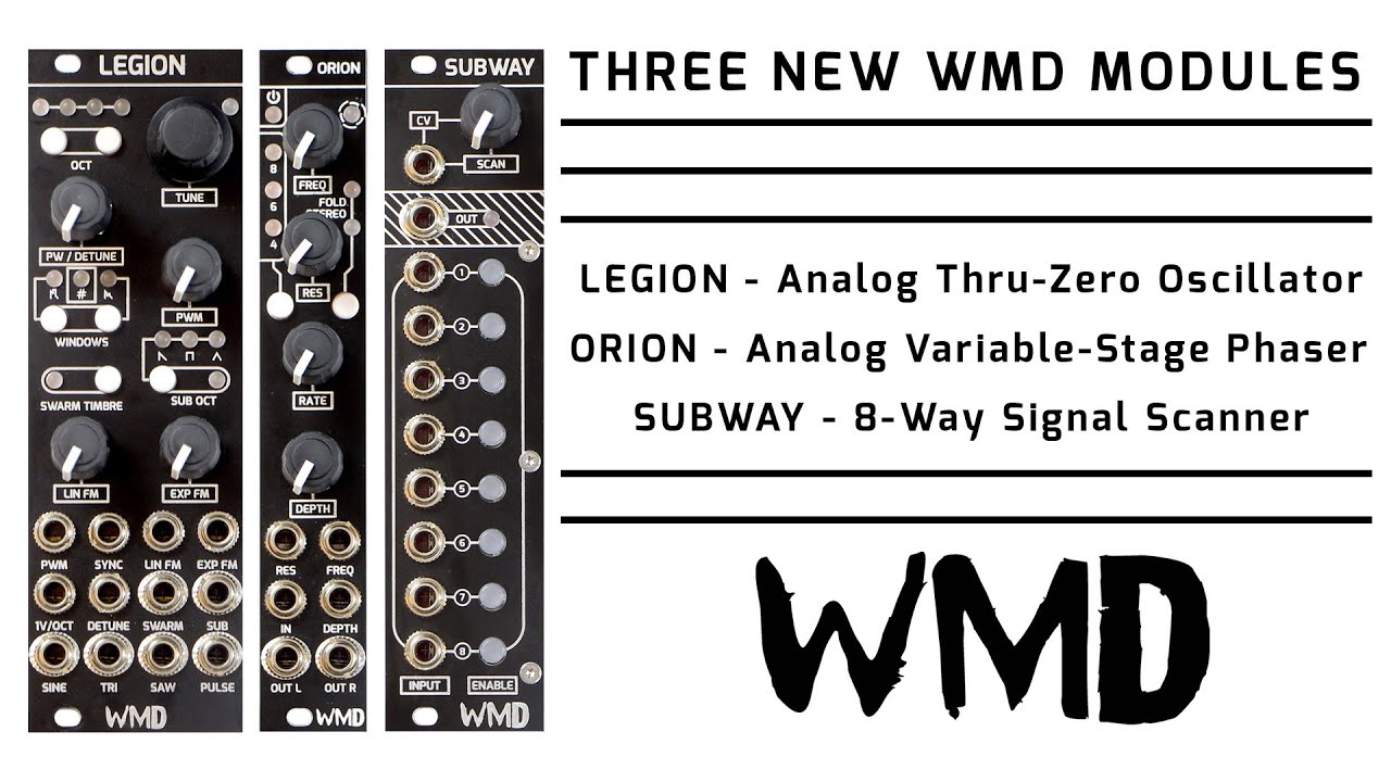 WMD SUBWAY - 8 input, 1 output scanner eurorack module - In depth
