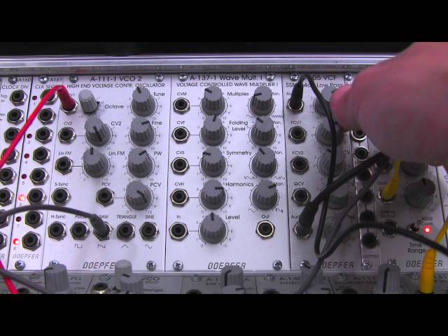 Doepfer A105 24 dB SSM Low Pass Filter Audio Demonstration - YouTube