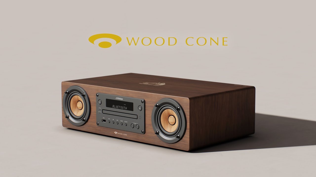 JVC CA-EXS5 コンポ、Bluetooth対応、ウッドコーン、リモコン付 JVC、4