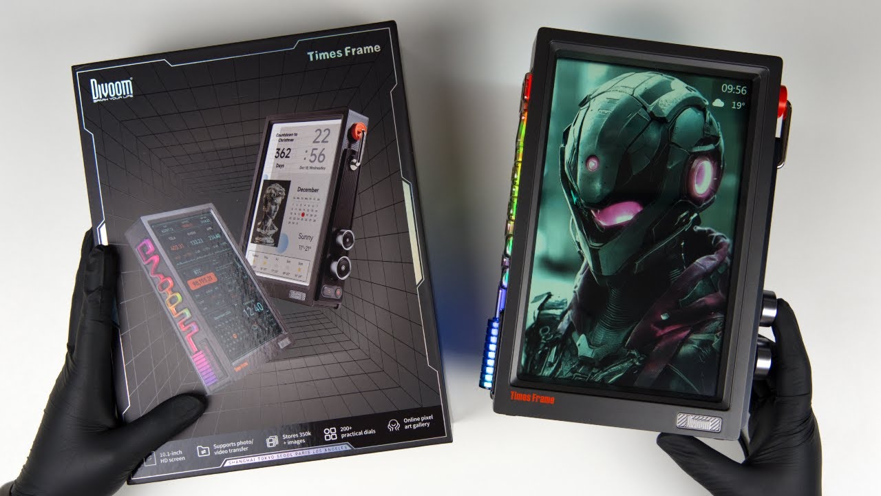 Unboxing The DIVOOM Times Frame - Framing The Future - ASMR - YouTube