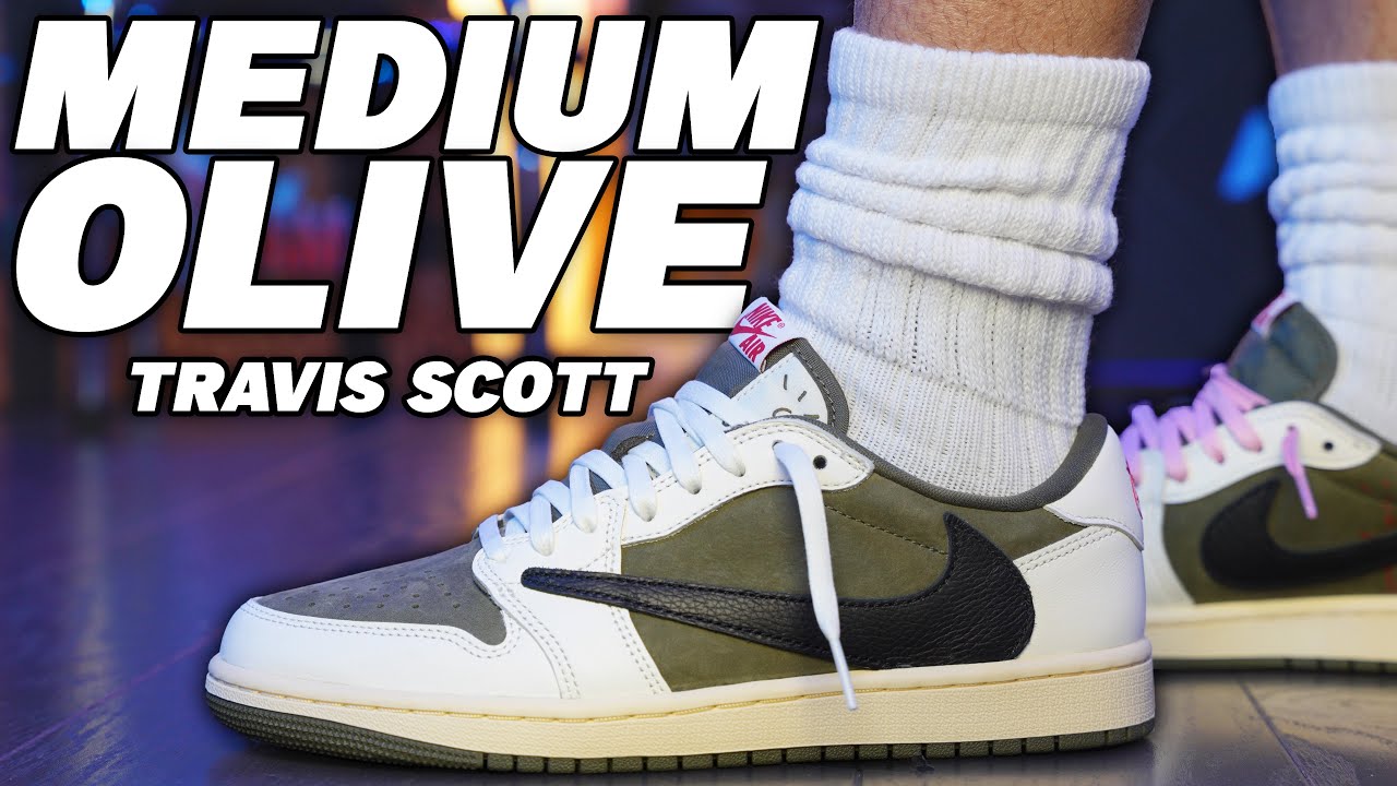 Travis Scott x Air Jordan 1 Low OG SP ' Medium Olive ' Review and