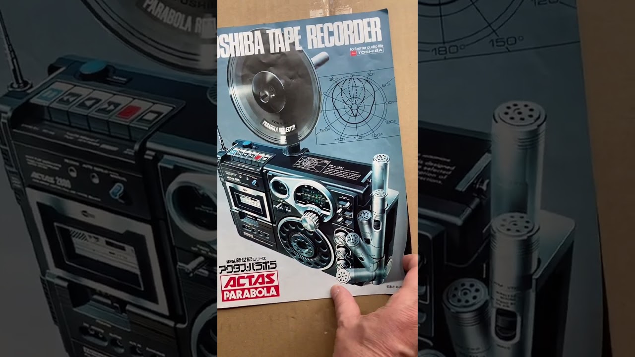 昭和レトロ ラジカセ 東芝 アクタスパラボラ RT-2800 #shorts - YouTube