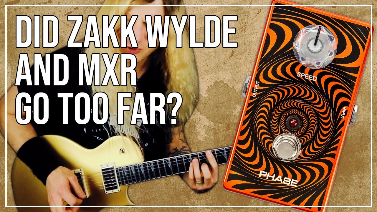 Zakk Wylde's NEW MXR Phase Pedal Compared to the Phase 95 - YouTube