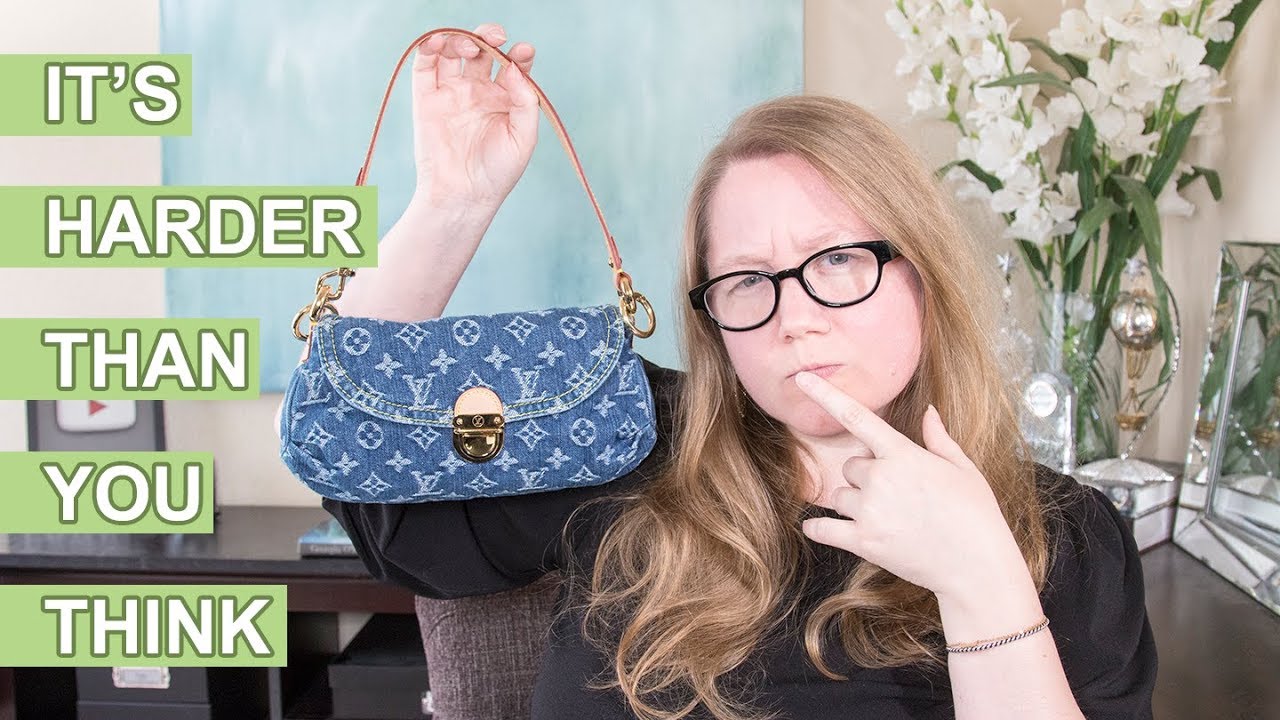 LOUIS VUITTON Denim Pleaty Crossbody Hack || Autumn Beckman - YouTube