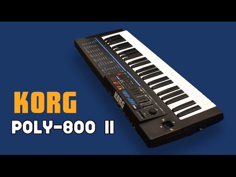 KORG POLY-800 II Analog Synthesizer 1986 | NEW PATCHES | HD DEMO