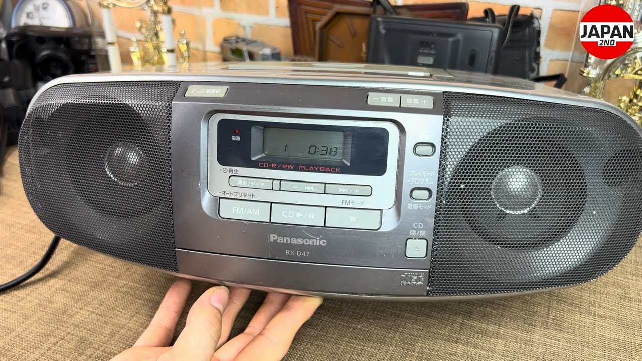 Panasonic RX-D47 Radio CD Cassette Player ポータブルステレオCD