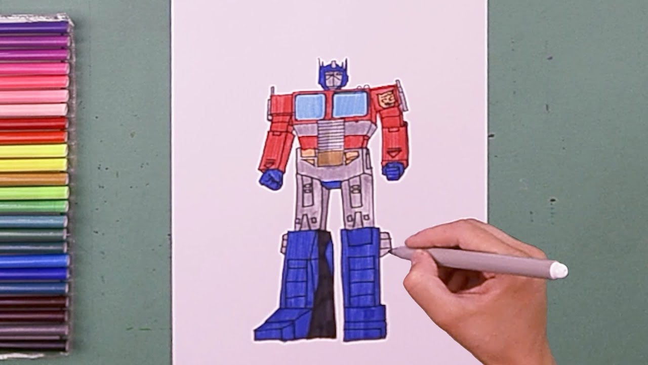 How to draw Optimus Prime (Transformers) - YouTube