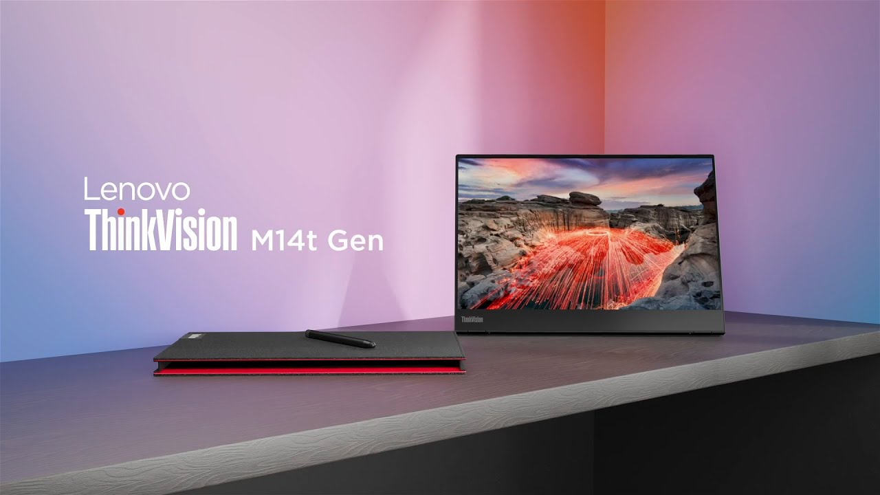 Lenovo ThinkVision M14t Gen 2 Portable Monitor Product Tour - YouTube